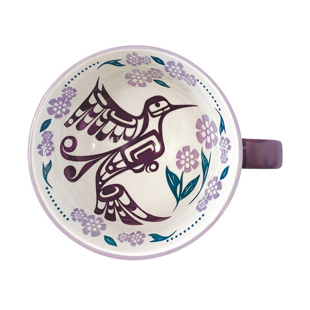 Porcelain Art Mug 12oz - Hummingbird