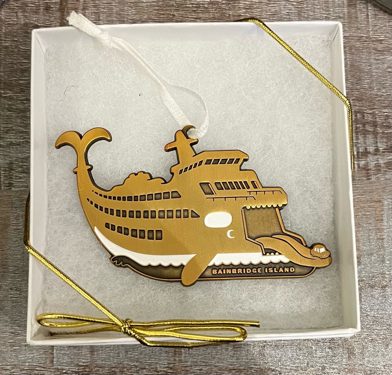 Bainbridge Island Orca Ferry Ornament