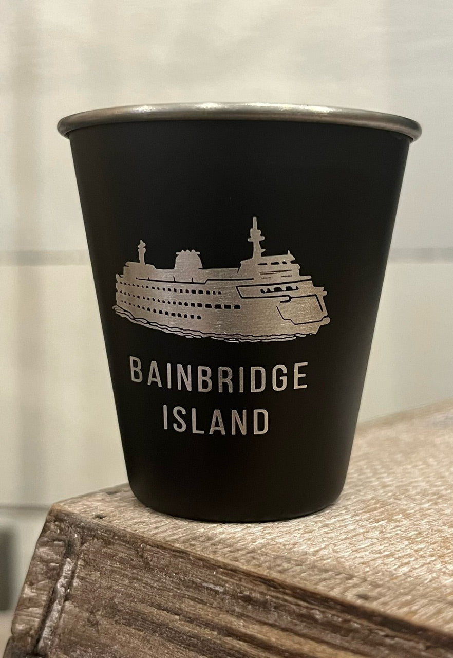 Bainbridge Island Ferry Stainless Steel Shot Glass