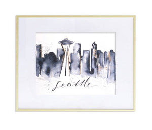 Seattle Skyline Print