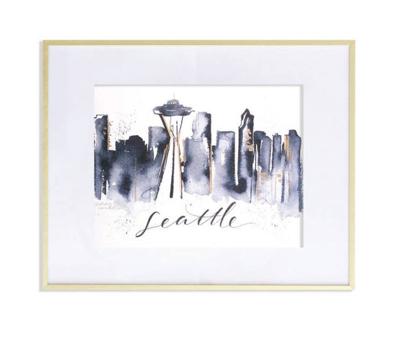 Seattle Skyline Print