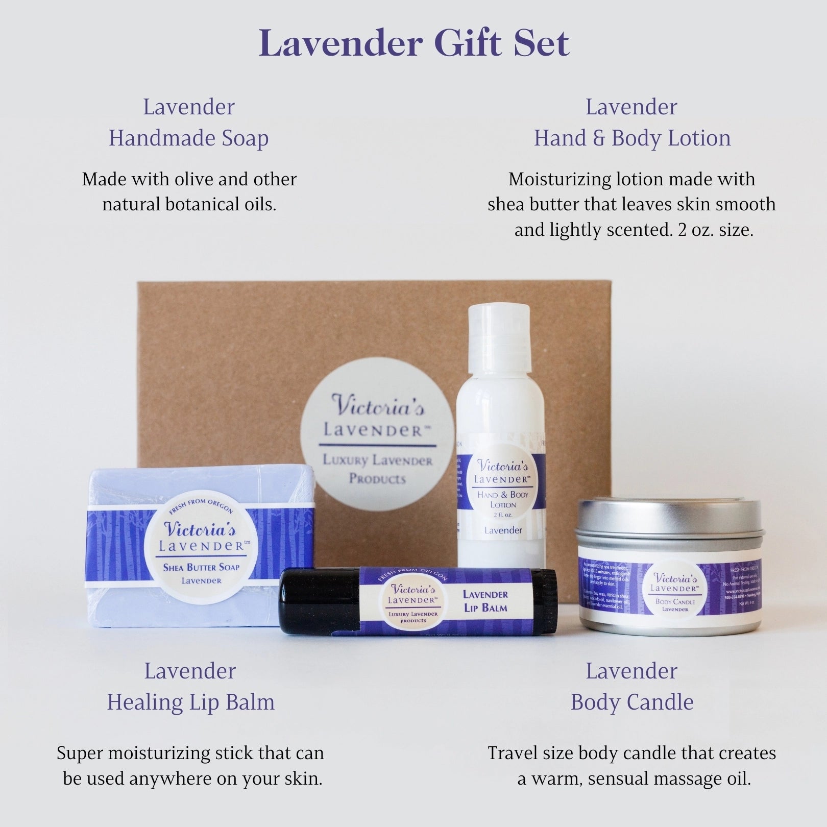 Lavender Moisturizing Body Care Gift Set