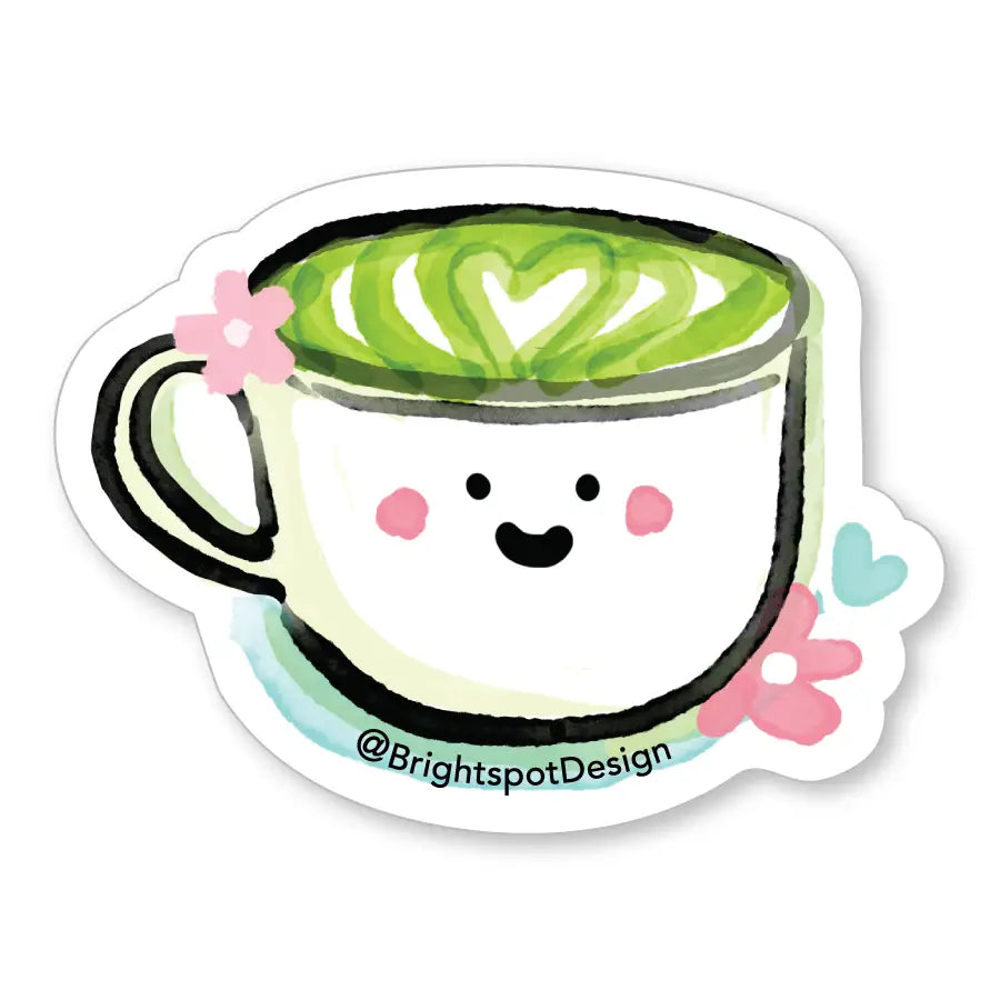 Matcha Latte Sticker