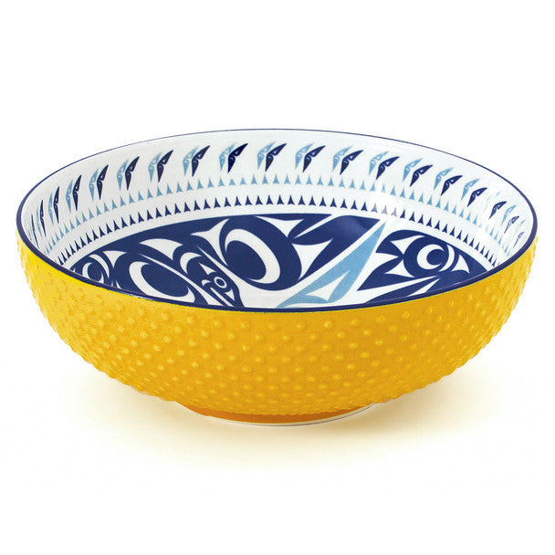 Hummingbird by Maynard Johnny Jr. | LARGE Porcelain Art Serving Bowl