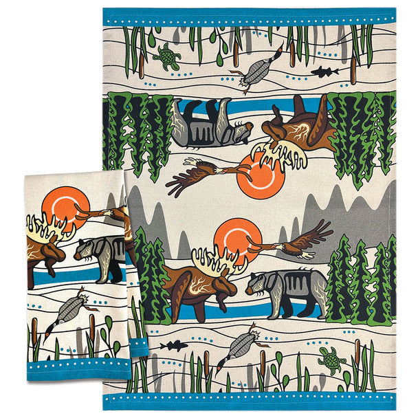 Tea Towel - All My Relatives (Indinawemaaganidag)