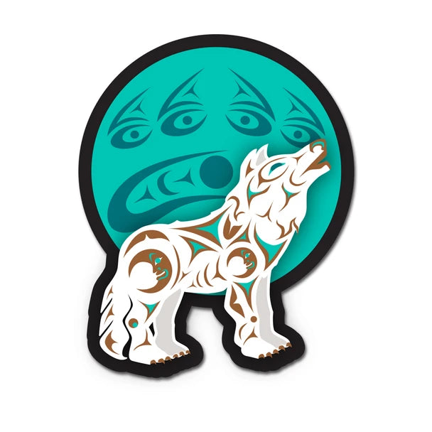 3D Magnet | Howling Wolf by Darrell Thorne
