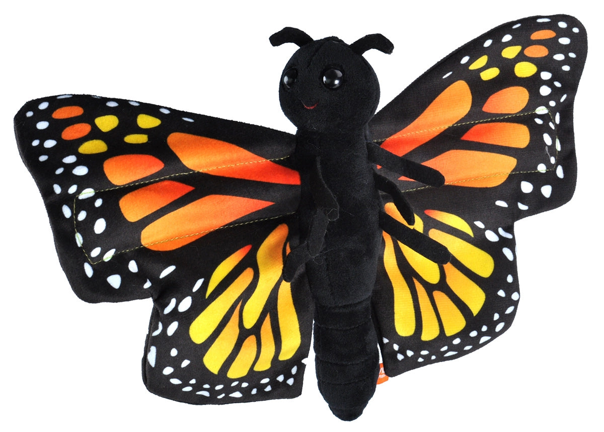 Huggers Monarch Butterfly  Stuffed Animal - 8"