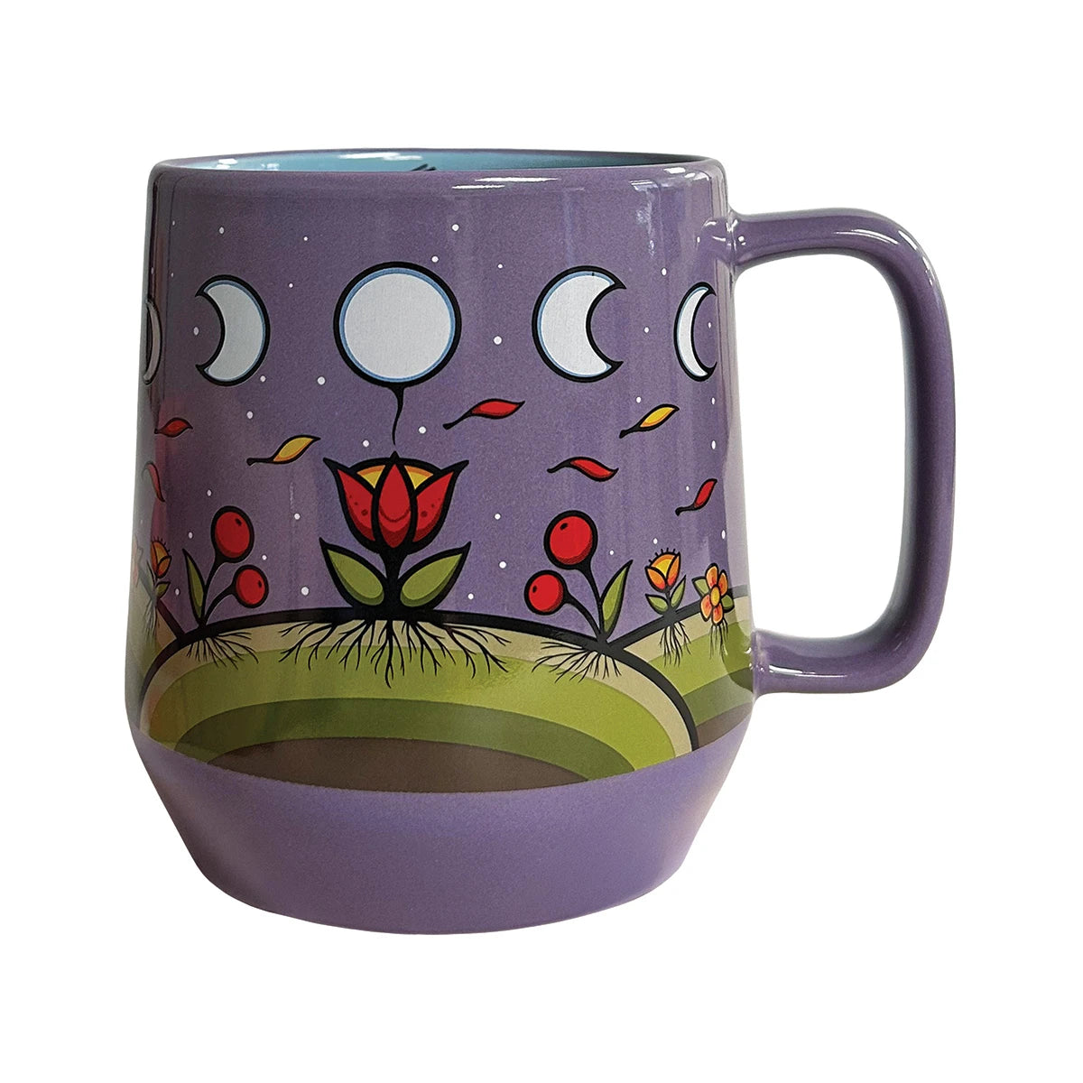 20 oz Big Ceramic Mug - Moon Floral