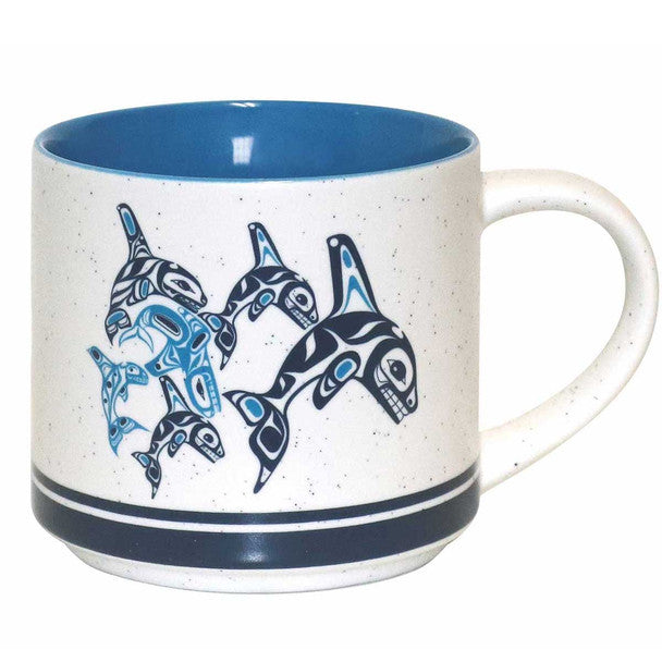 Ceramic Mug Orca Family