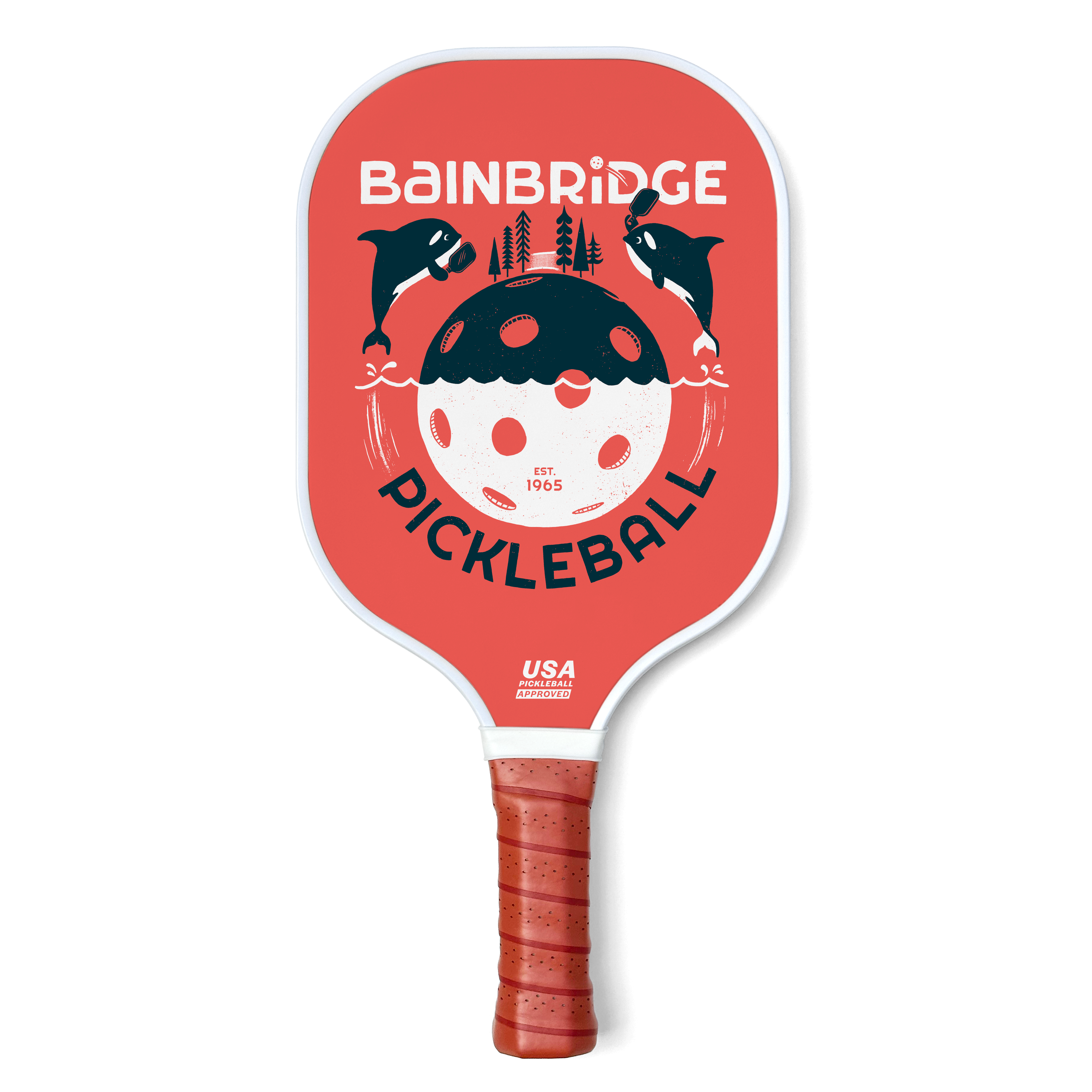 Bainbridge Orca Pickleball Paddle - Red