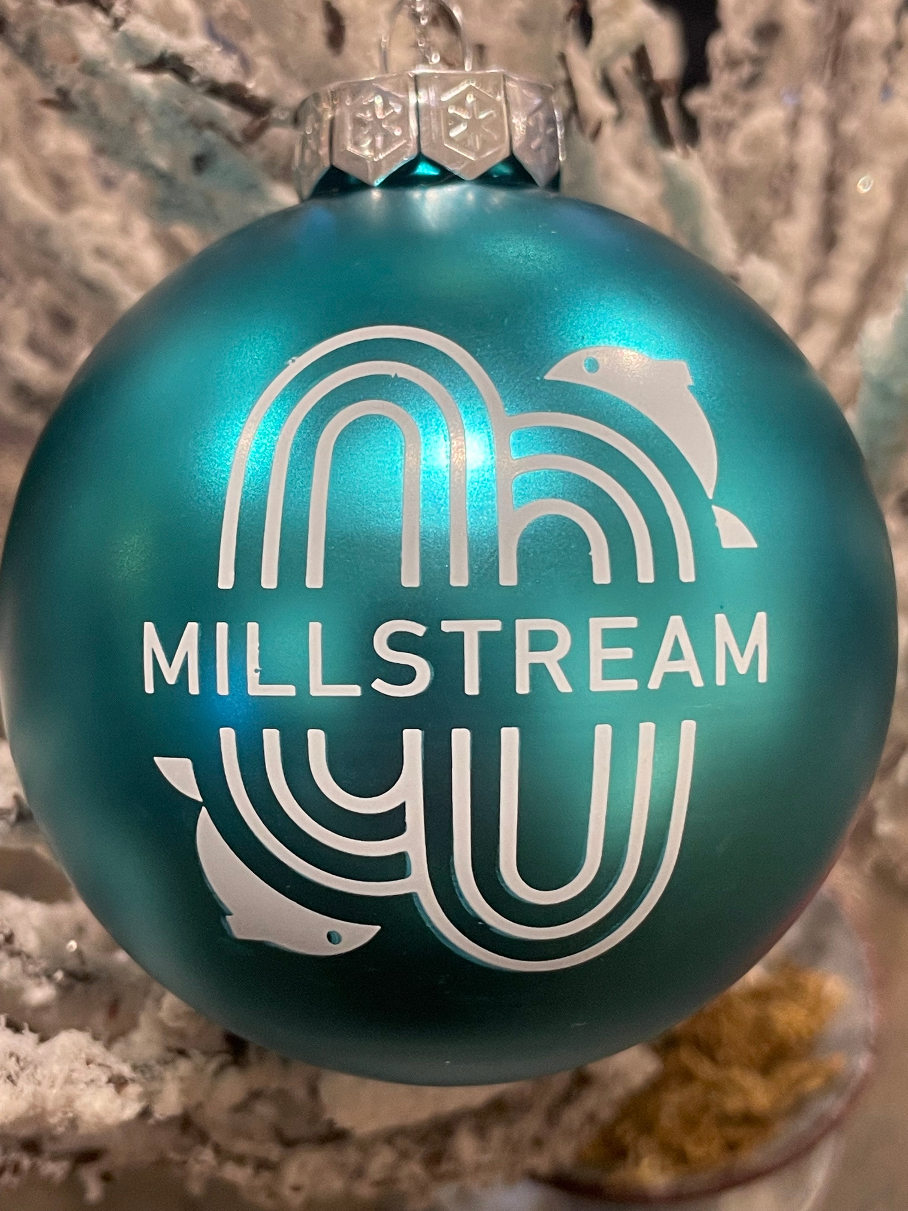 Bainbridge Island Orca Glass Globe Ornament