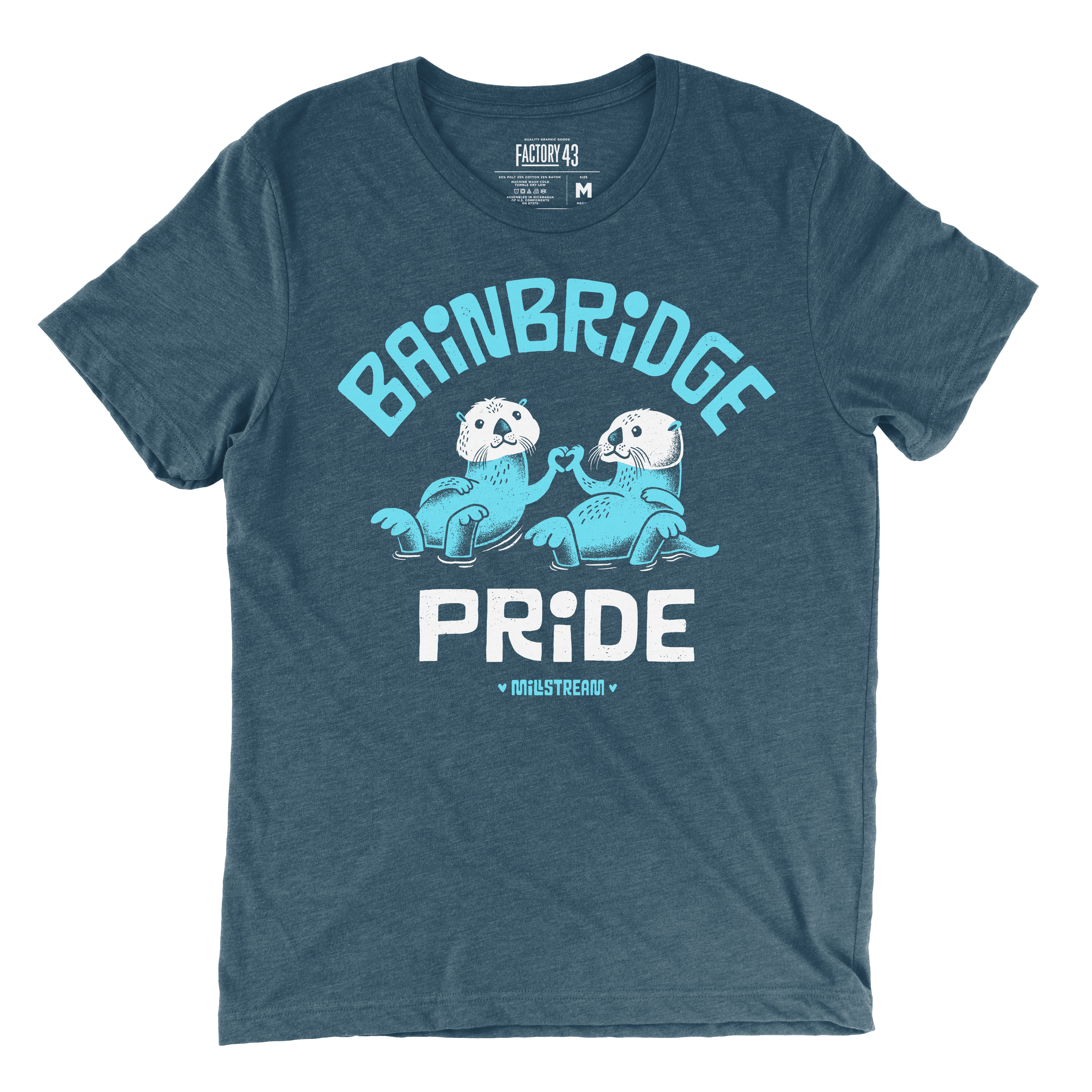 Otter Love Bainbridge Pride Tee Shirt
