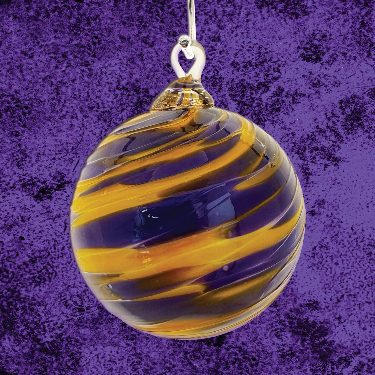 purple reign ornament by Glass Eye Studio