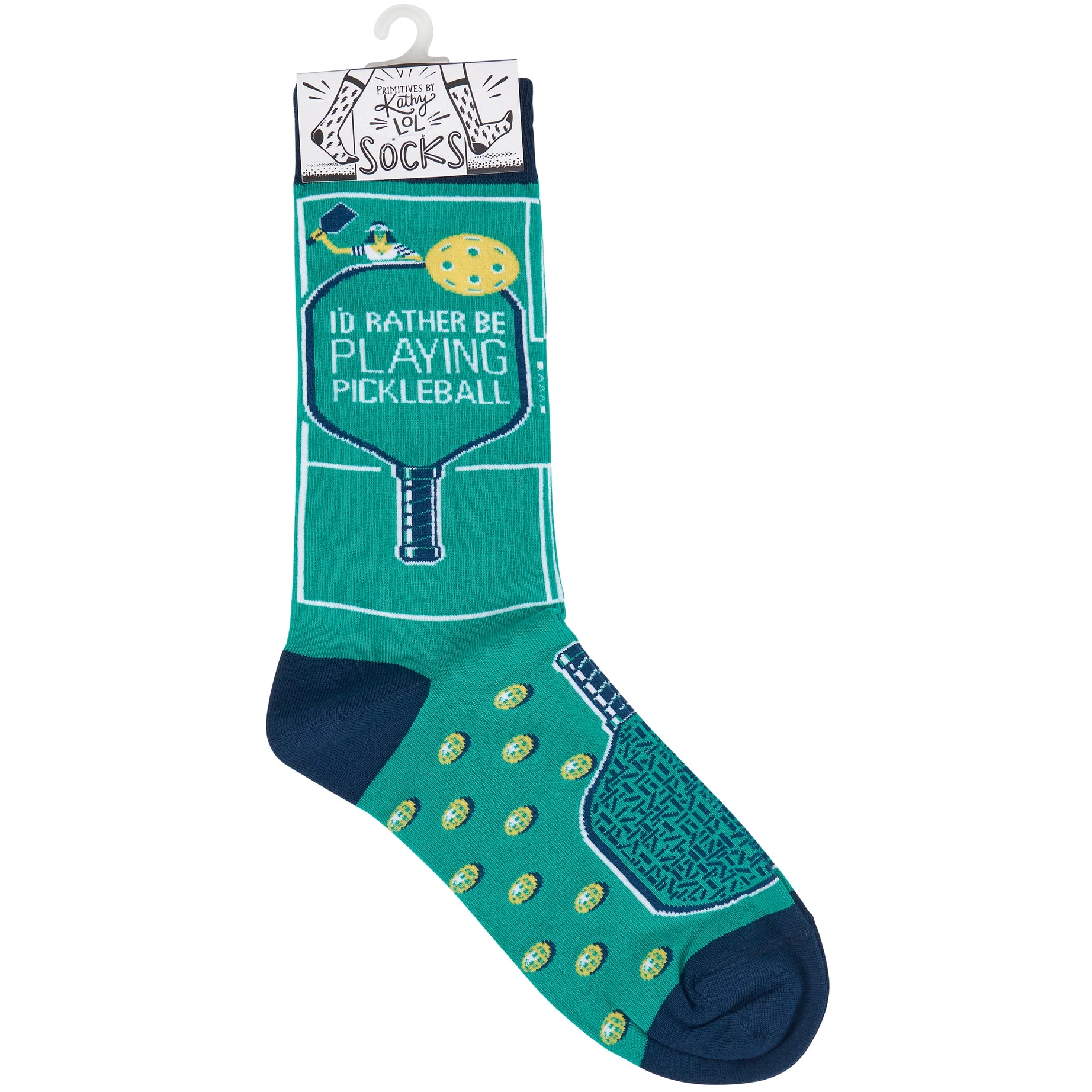 Playing Pickleballer Socks