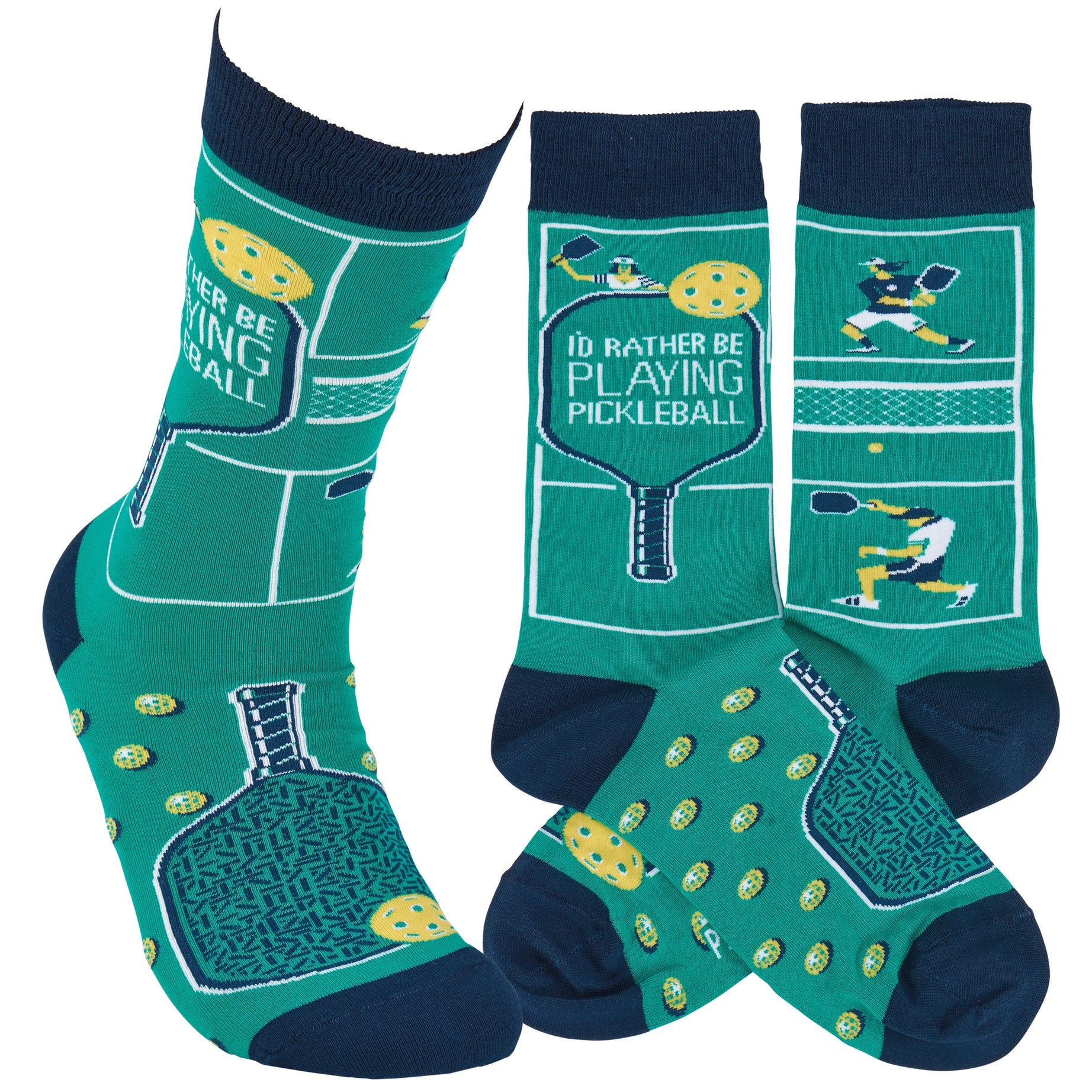 Playing Pickleballer Socks