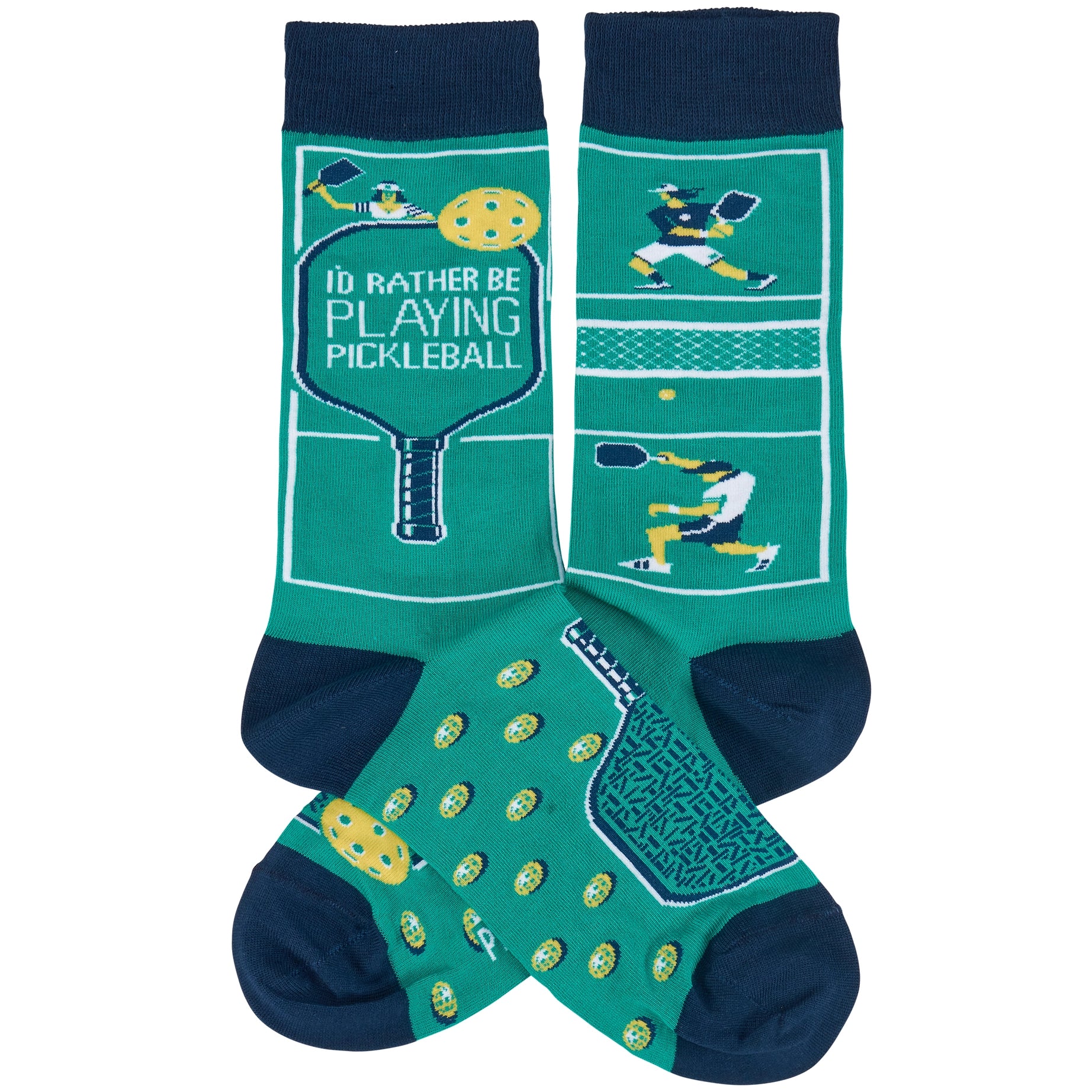 Playing Pickleballer Socks