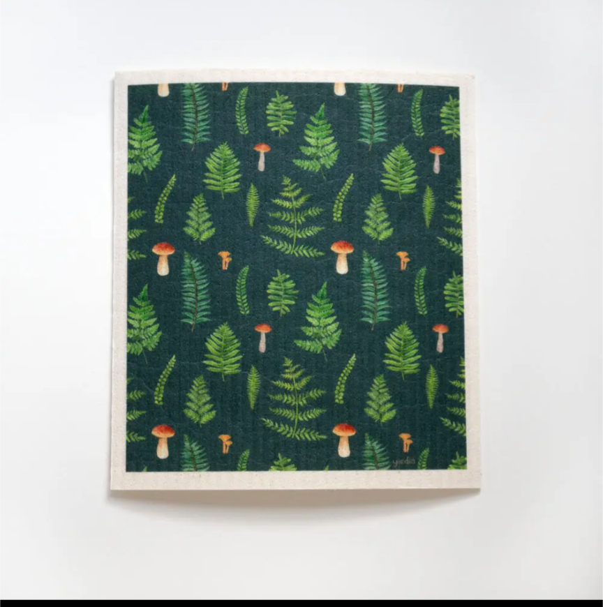 Ferns Sponge Cloth - Eco-Friendly Cellulose Dish Cloth