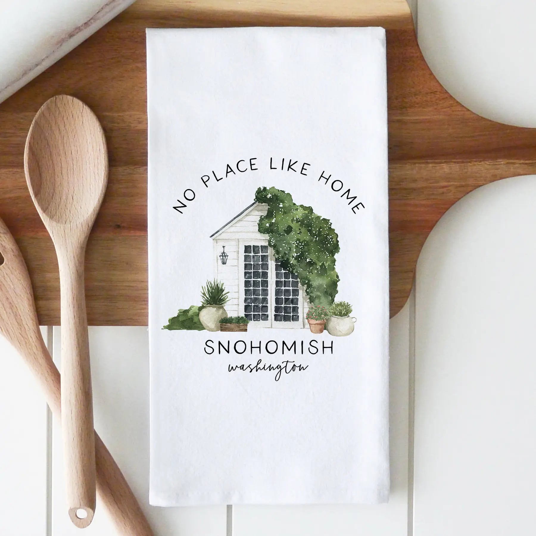 Bainbridge Island Spring Home Tea Towel
