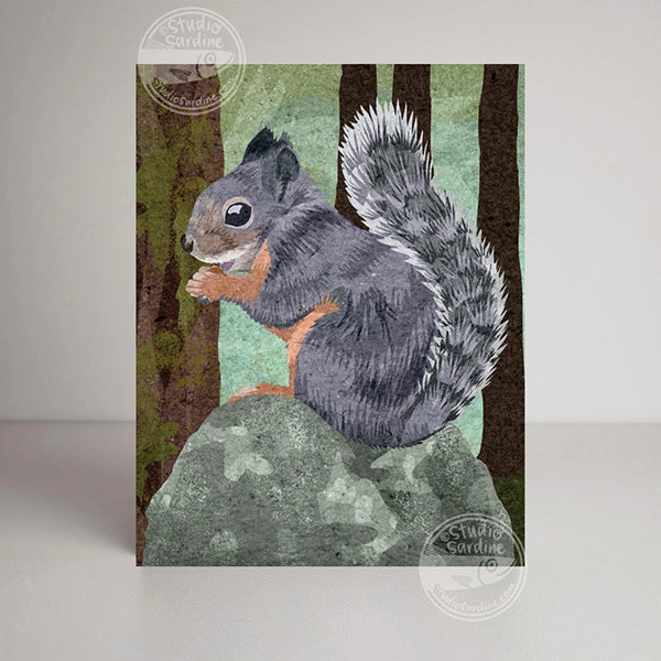 Douglas Squirrels Blank Greeting Card