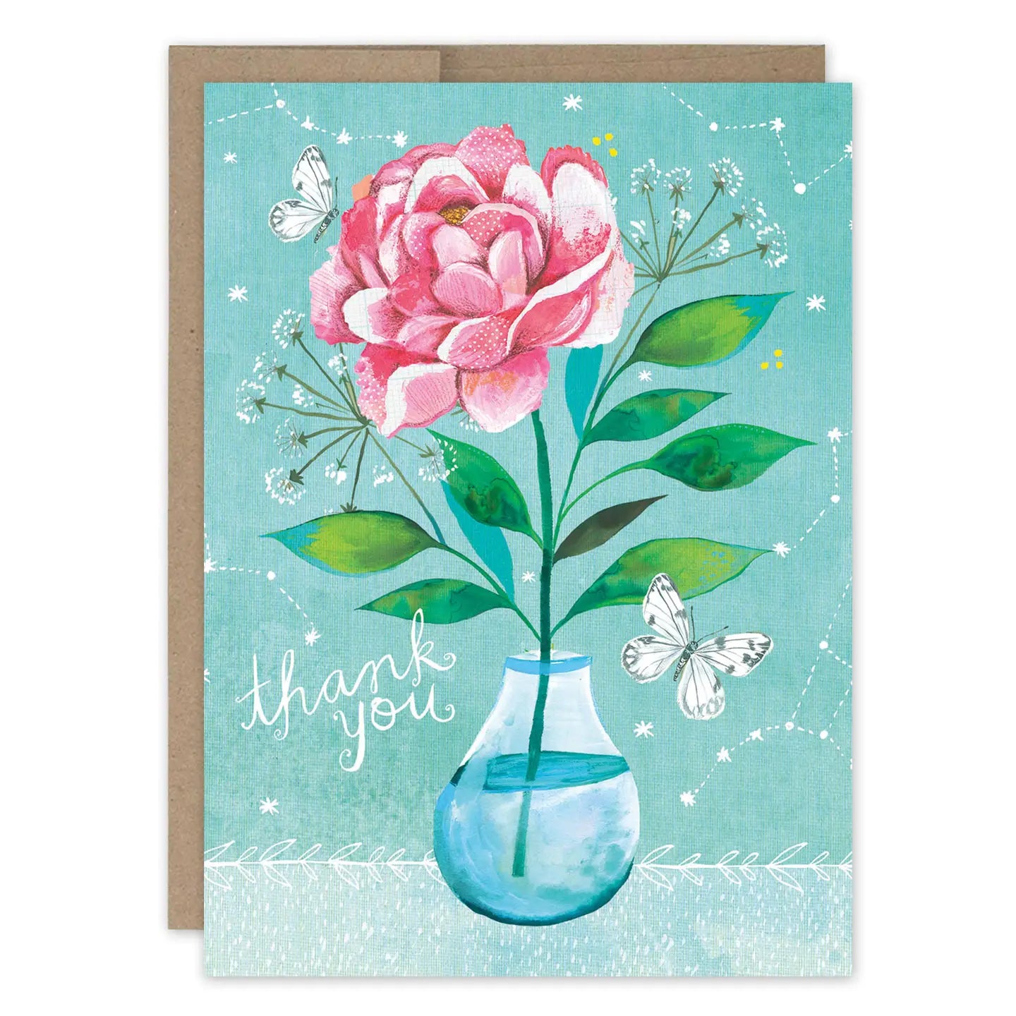 Rose Thank You Card