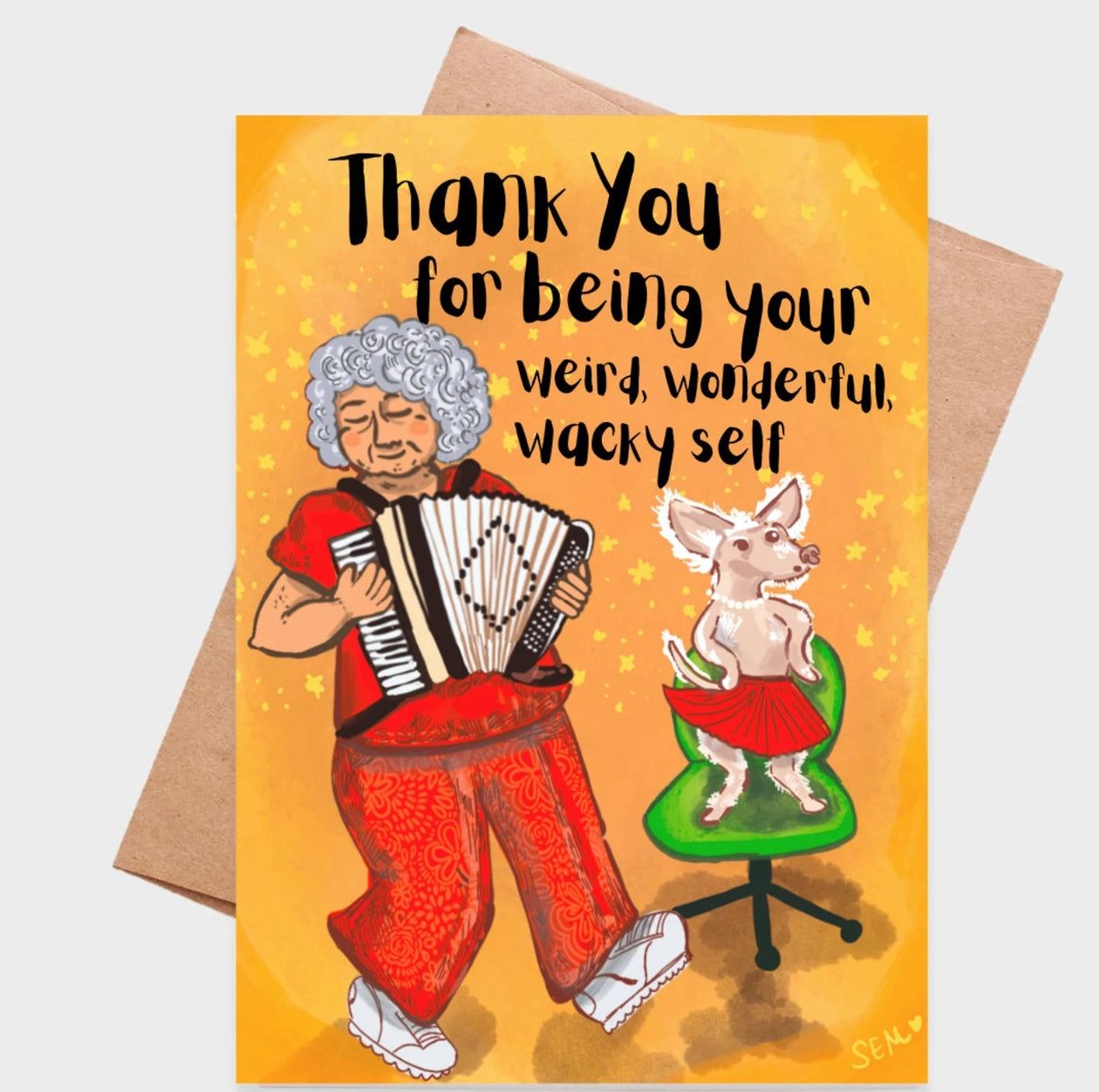 Thank You For Being Weird Card