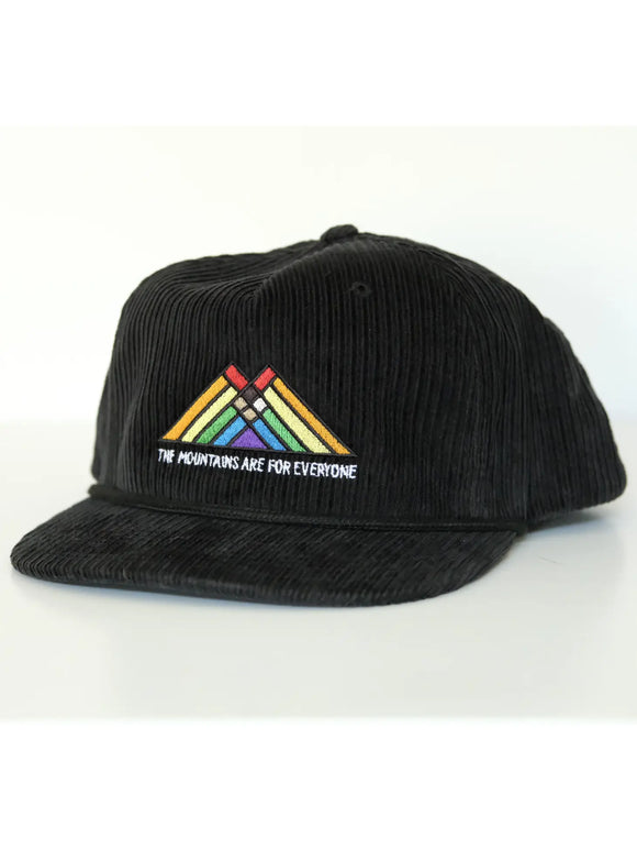 The Mountains Are For Everyone Corduroy Snapback Cap | Embro