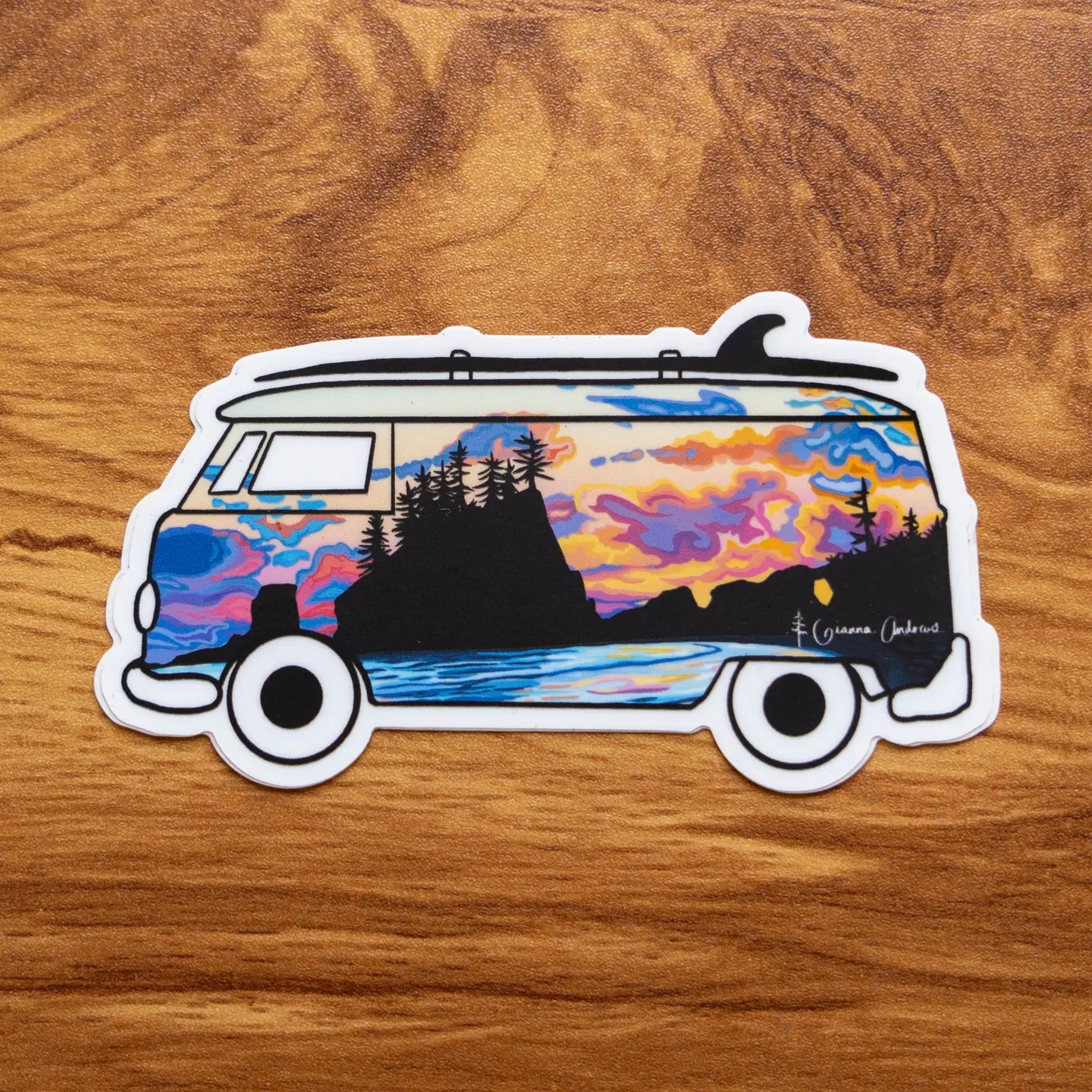 Coastal Van Sticker