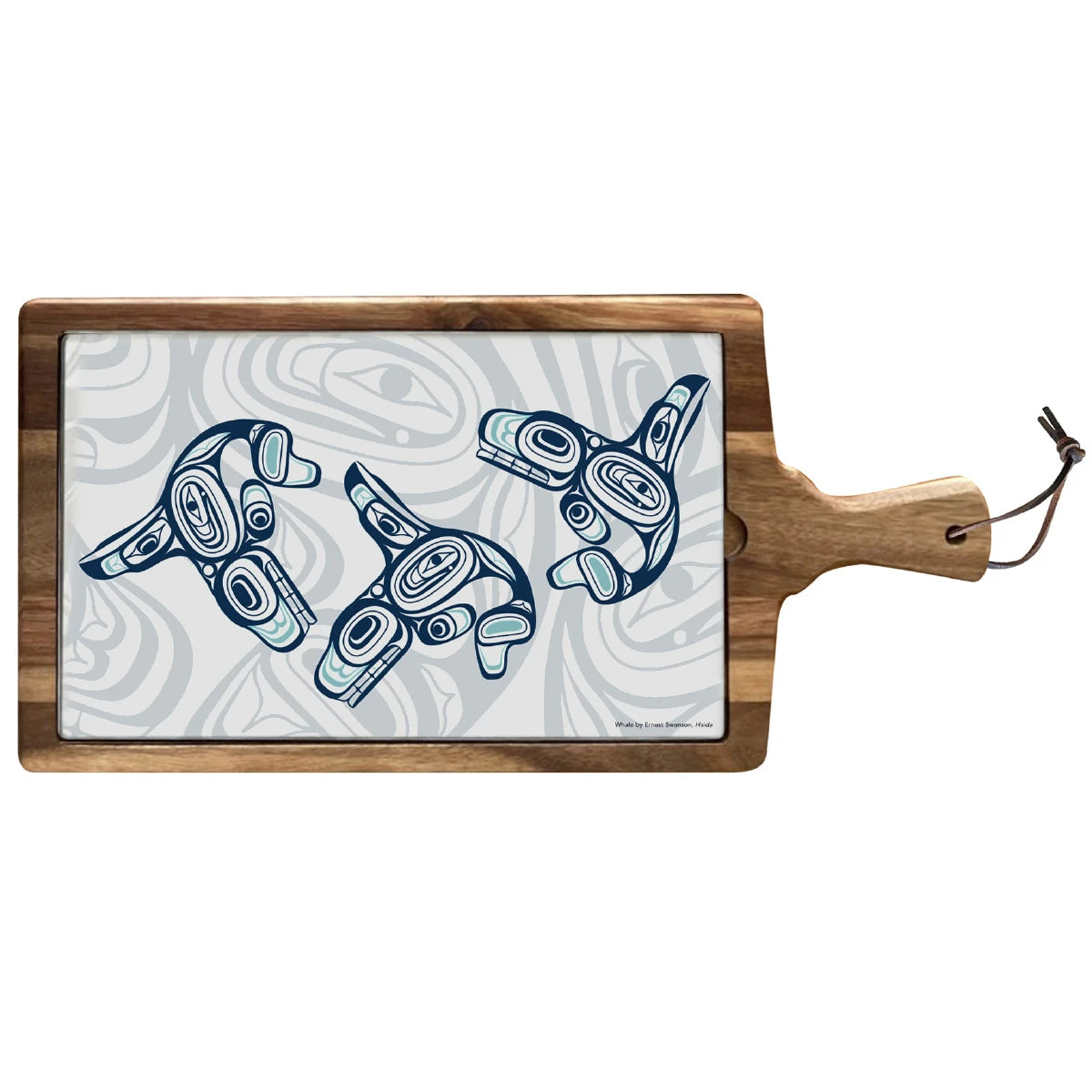 Serving Board - Whales by Ernest Swanson