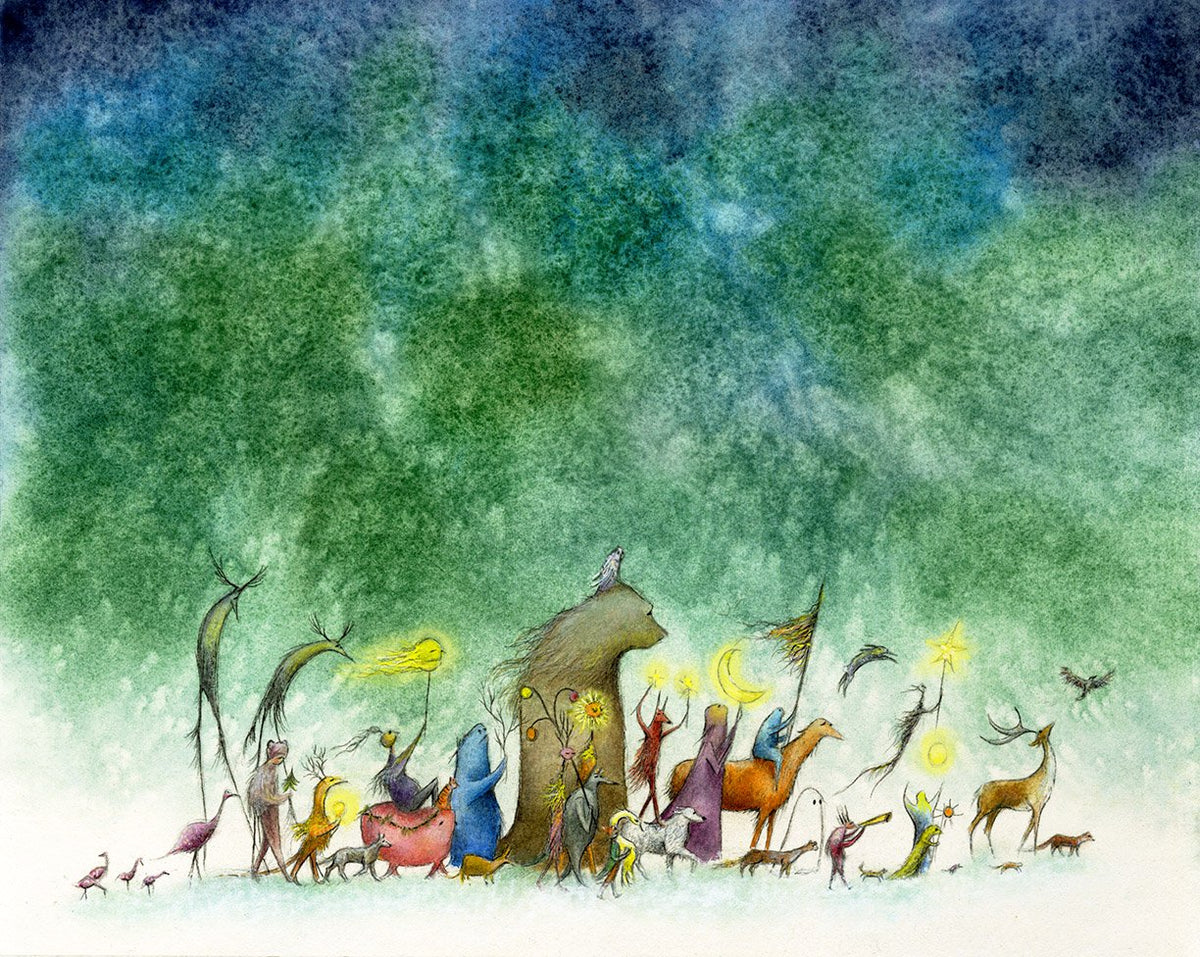 With Pinned Hopes And Lighted Dreams Print