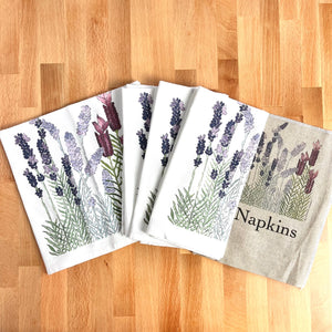 Lavender Flour Sack Napkins