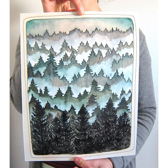 Northwest Forest Art Print