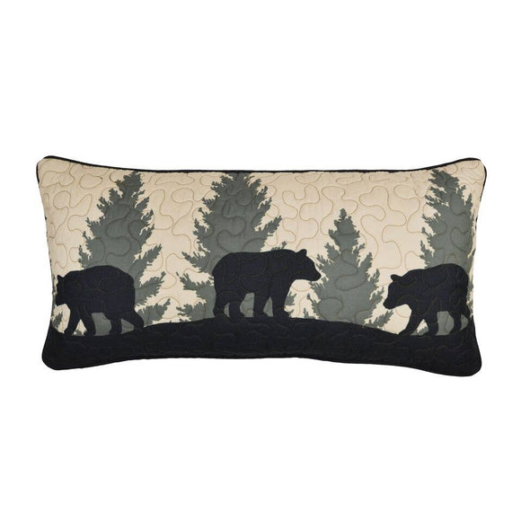 Bear Walk Plaid Decorative Pillow - Rectangle