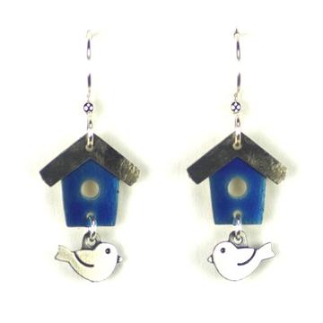 Birdhouse Earrings