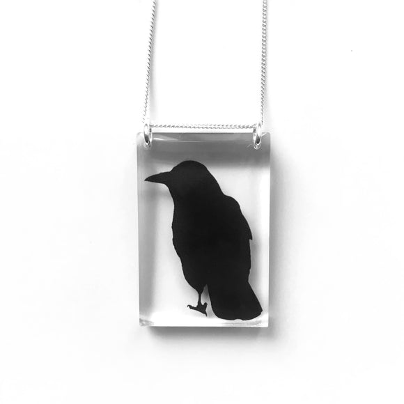 Tall Crow Necklace