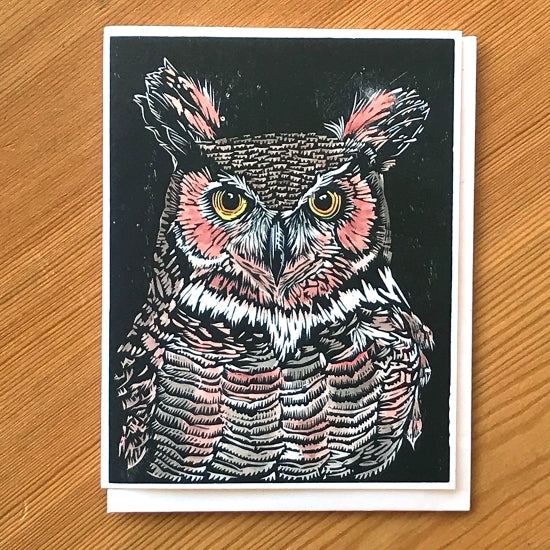 Great Horned Owl - Presence Card