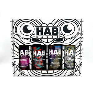 4-Pack 5 oz. Hot Sauce Collectors Set by HAB Sauce