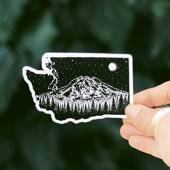 Washington + Mt. Rainier Sticker
