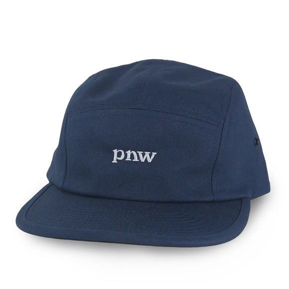 PNW initials - 5 panel navy hat