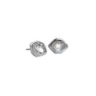 Herkimer Diamond + Sterling Silver Glacier Stud Earrings