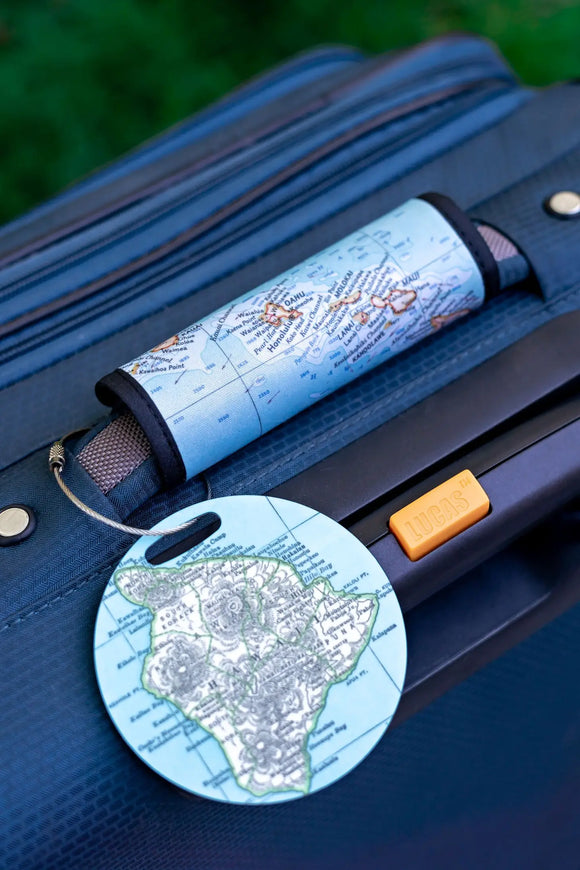 Bainbridge Isla Map Suitcase Spotter | Luggage Handle Wrap