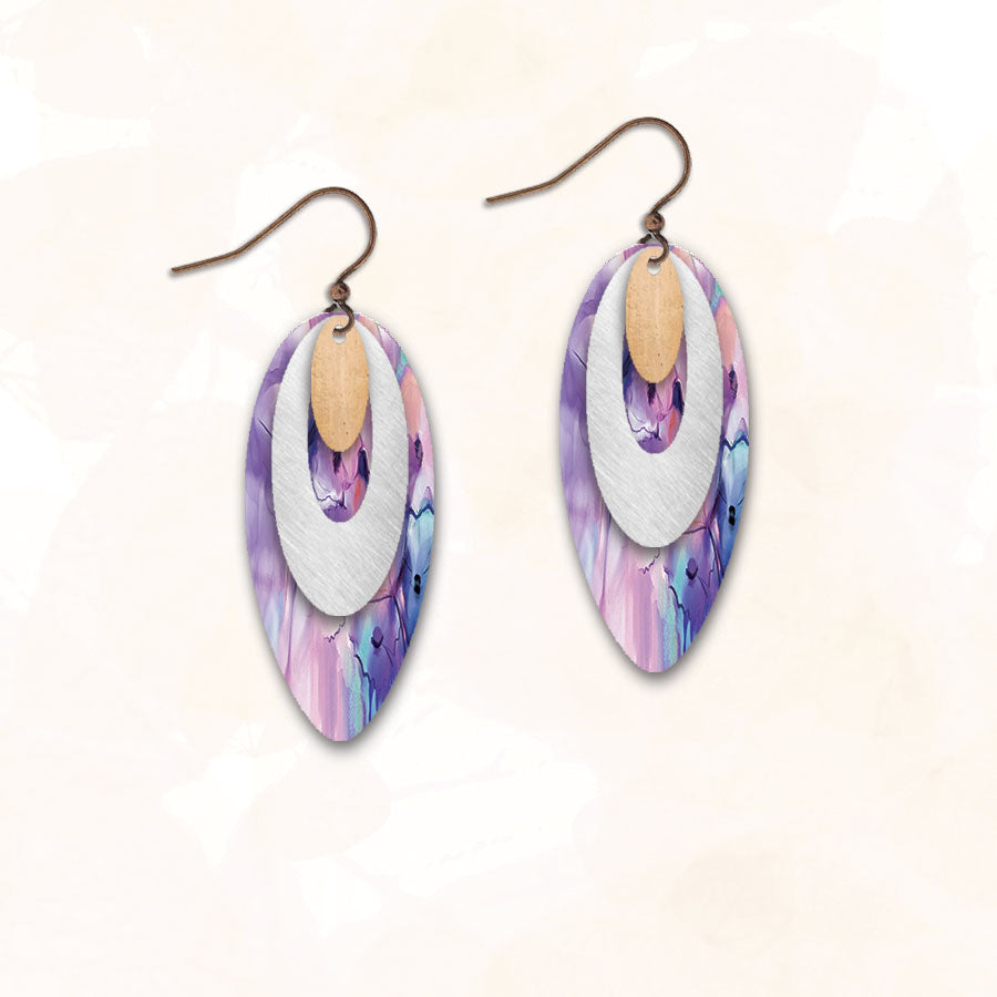 6NDCS - Illustrated Light - Abstract Earring