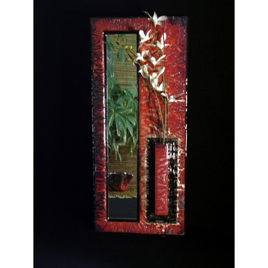 Mirrored Wall Vase