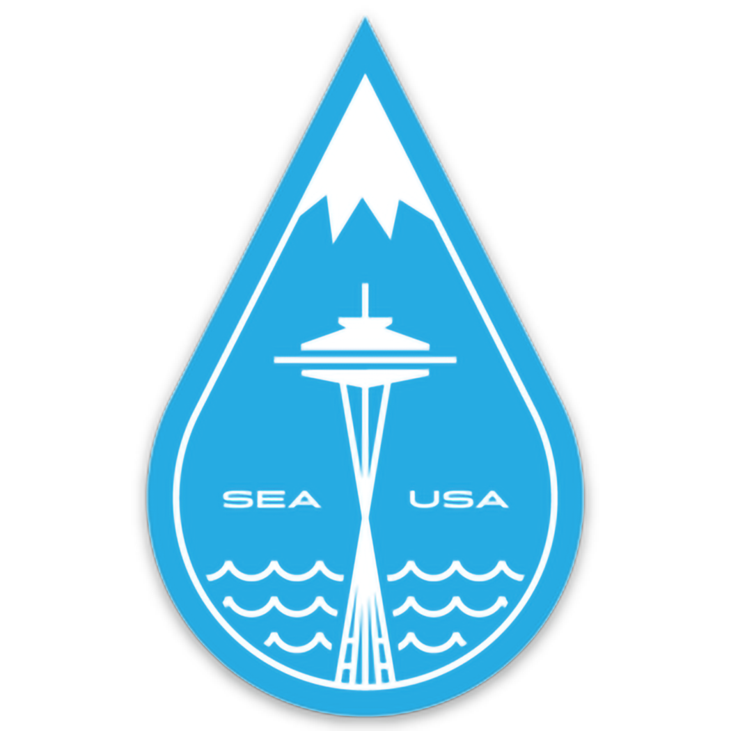 Seattle Raindrop Sticker