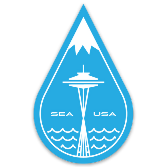 Seattle Raindrop Sticker