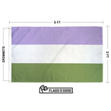 Genderqueer Pride Flag | 3ft x 5ft