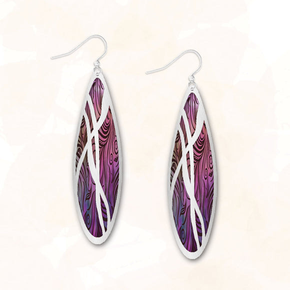 8CGS - Illustrated Light - Abstract Earrings