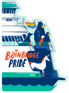 All Aboard Pride Ferry Stickers