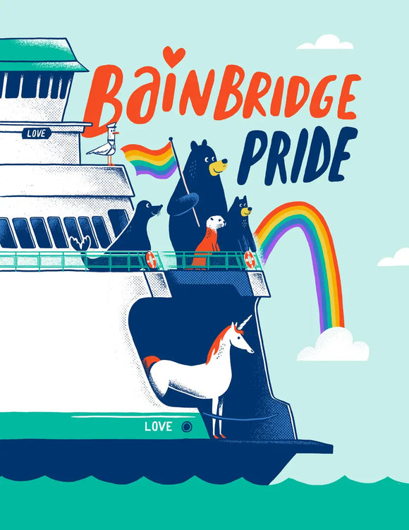 All Aboard Pride Ferry Art Print