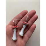 Amanita Muscaria Mushroom Earrings
