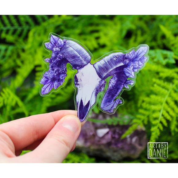 Amethyst Ram Transparent Stickers